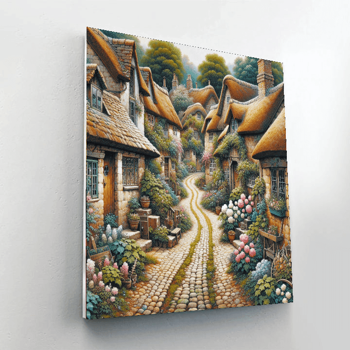 Charming Village Lane Paint By Number