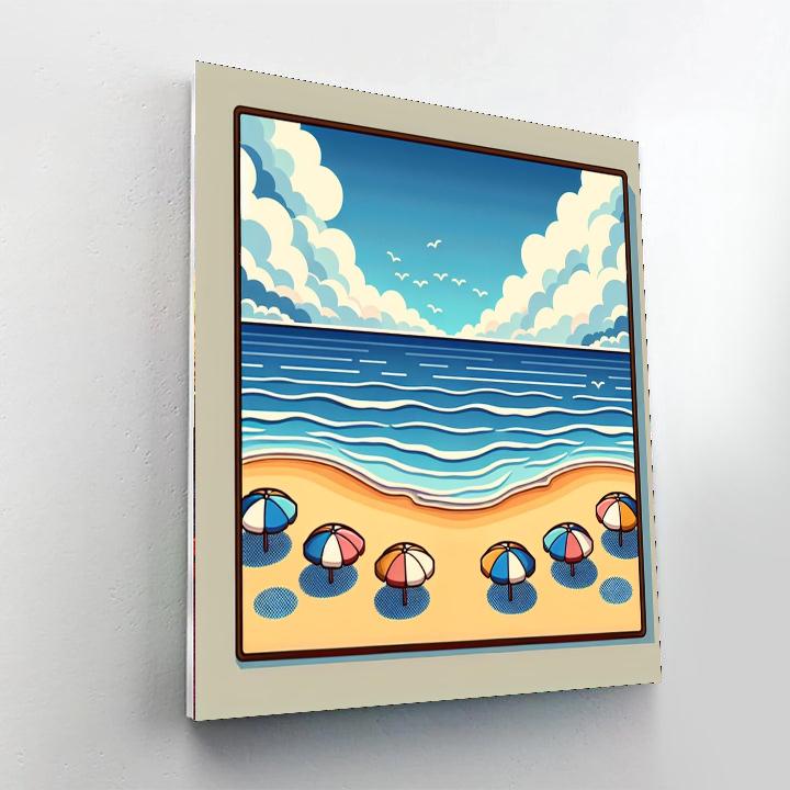 Peaceful Coastal Retreat Painting Number Kit
