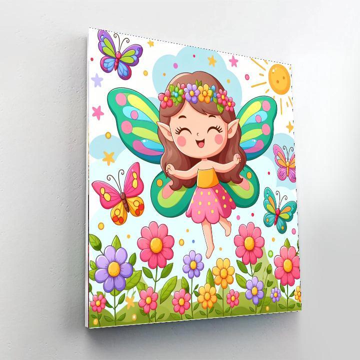Colorful Flower Fairy Paint By Numbers Kits