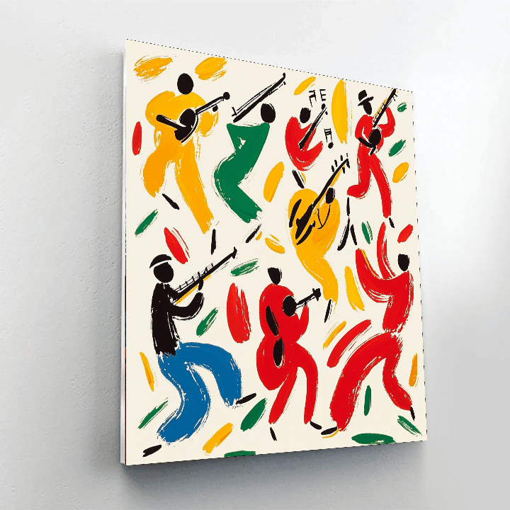 Henri Matisse Inspired Musical Harmony  Paint By Numbers Art