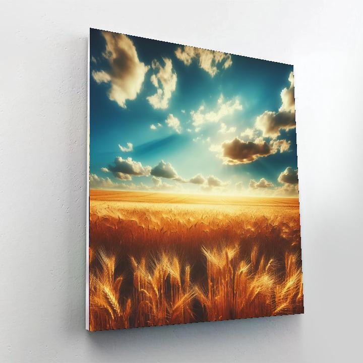 Golden Wheat Field Symphony Paint By Numbers Art