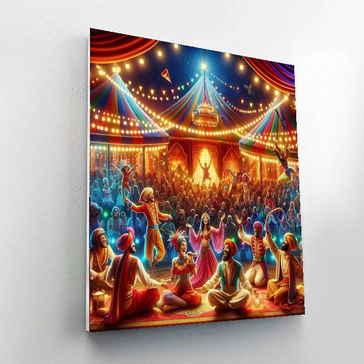 Charming Circus Whimsy Paint By Numbers