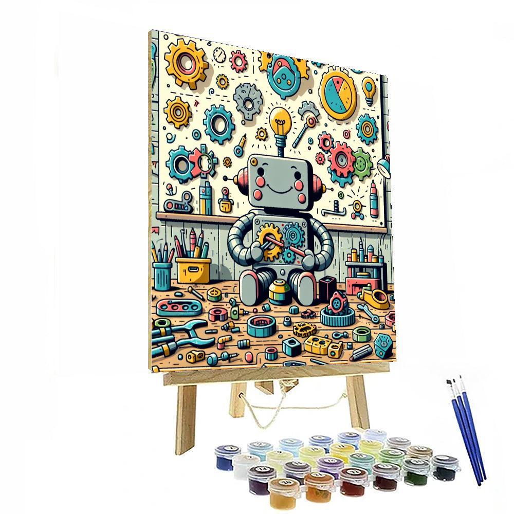 Robot Inventors Workshop DIY Paint By Numbers
