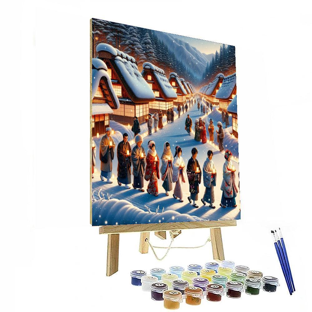 Kamakura Snow Festival Painting Number Kit