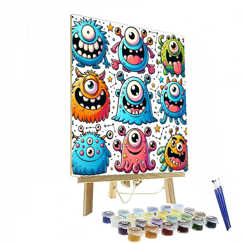 Creative Monster Mash Painting Number Kit