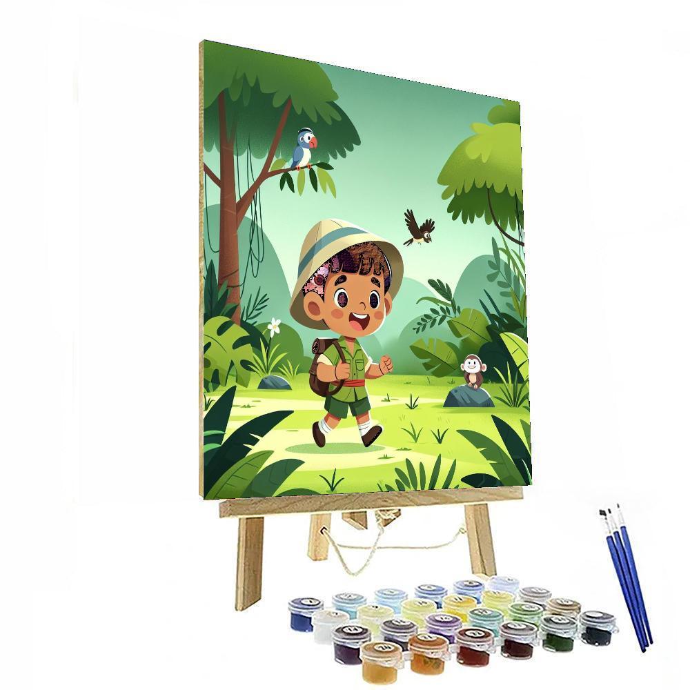 Explorer's Jungle Trek Painting Number Kit