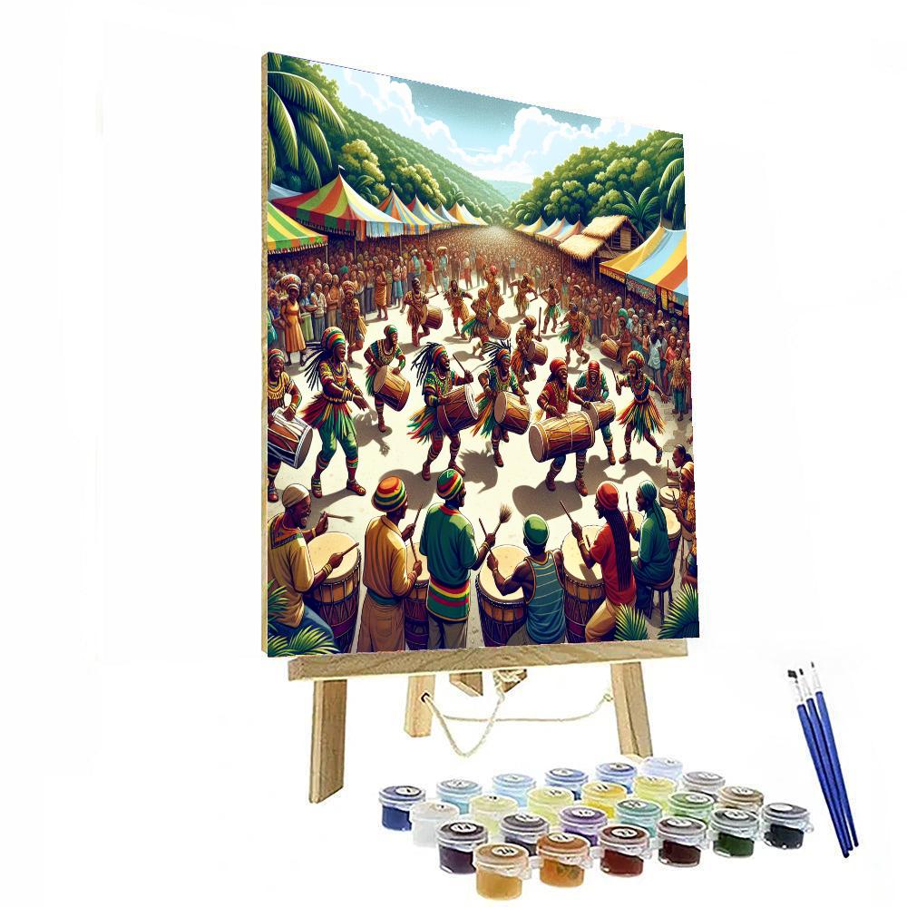 Maroon Festival - Jamaica Numbered Painting Kits