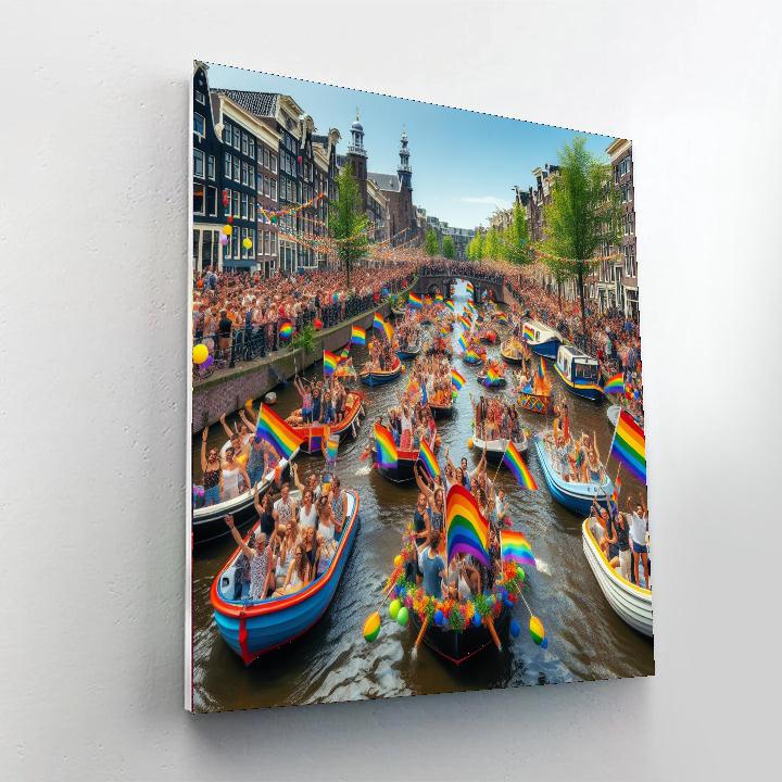 Gay Pride Parade - Netherlands Paint By Numbers