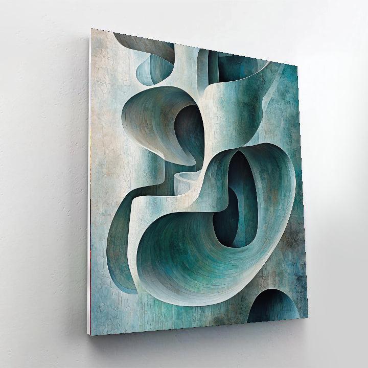 Michelangelo Inspired Serene Tranquility Of Nature  Paint By Color