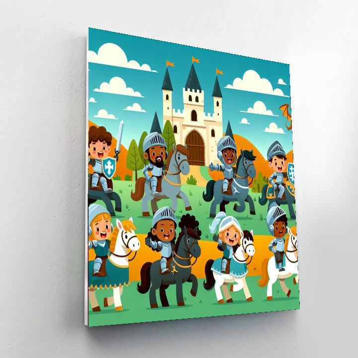 Knights' Quest Numbered Painting Kits