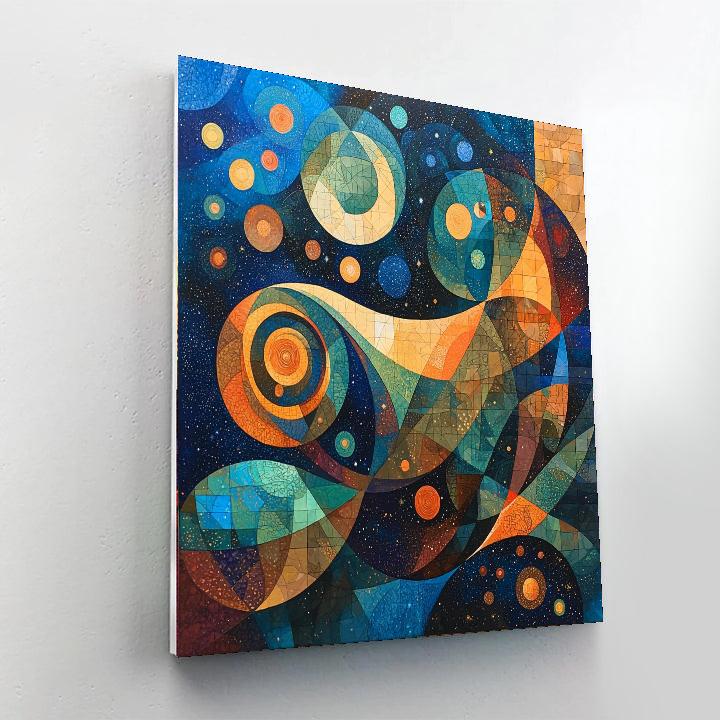 Paul Klee Inspired Harmonies Of The Imagined Cosmos  Number Painting