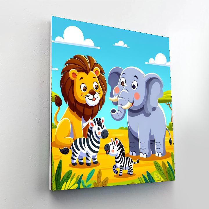 Safari Adventure - Colorful Journey Paint By Numbers