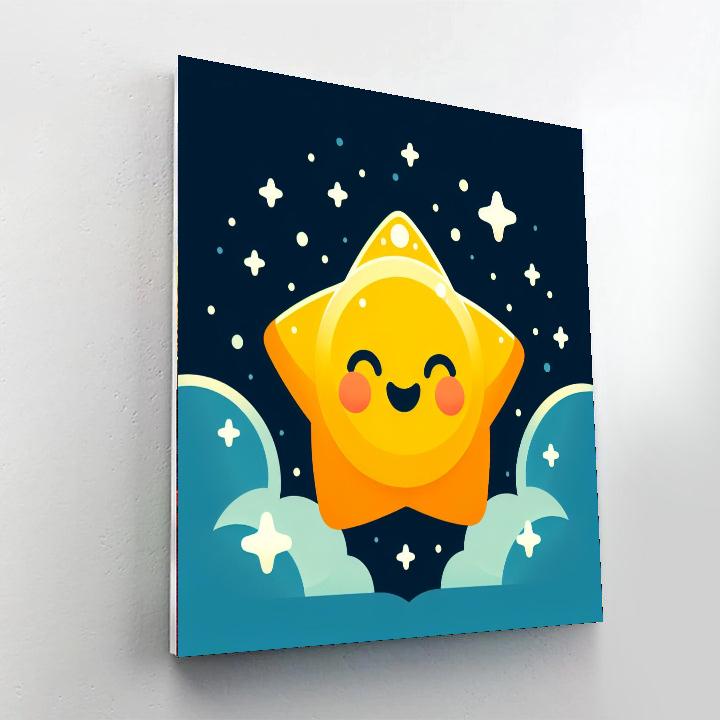 Radiant Star Number Painting