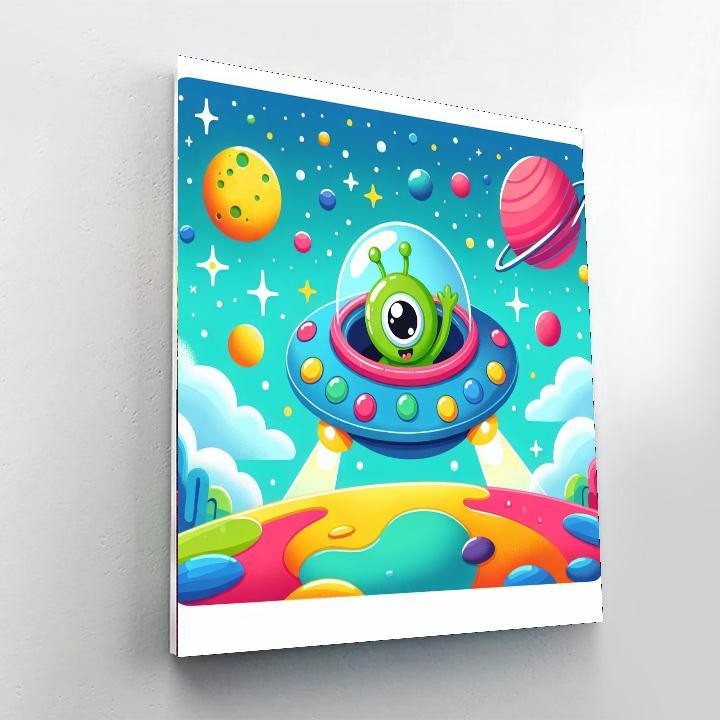Space Safari Adventure Paint By Numbers