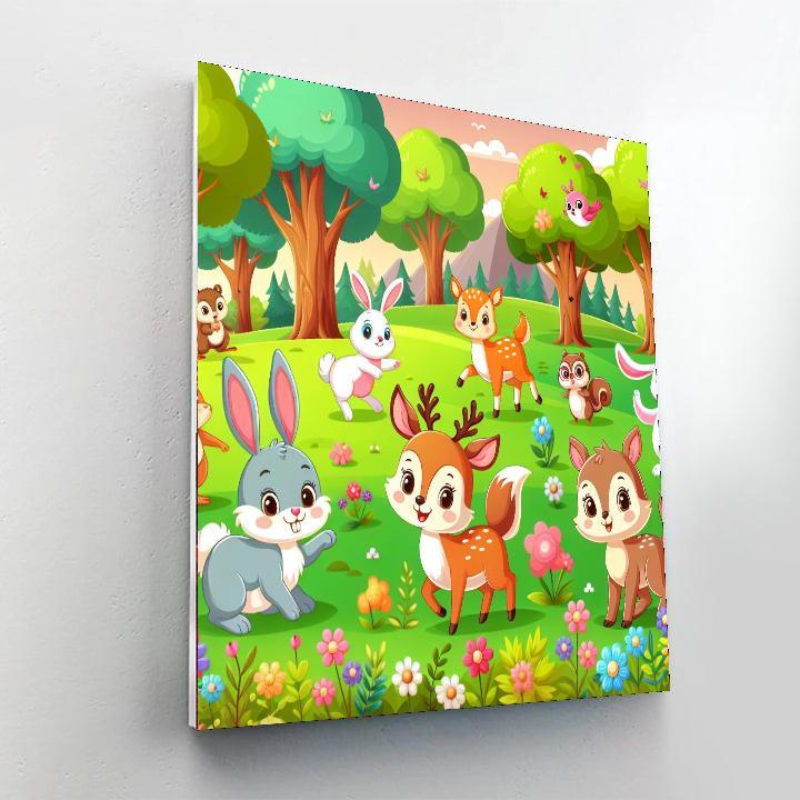 Curious Critters In Nature DIY Paint By Numbers