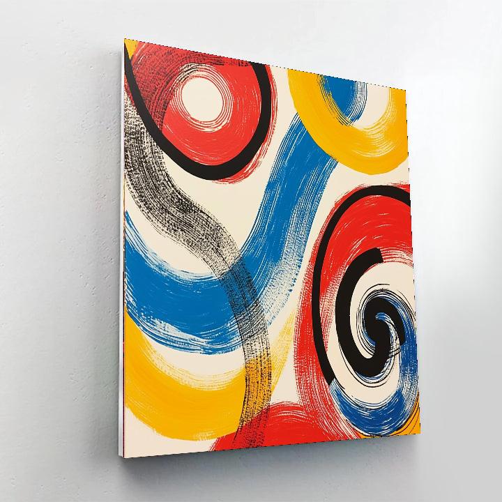 Joan Miró Inspired Whirlwind Of Imagination  Paint By Numbers Art