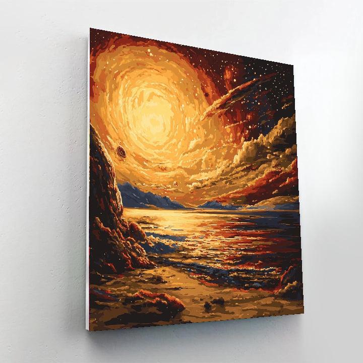 Caravaggio Inspired Cosmic Interlude  Paint By Numbers Kits