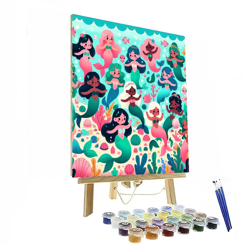 Underwater Mermaid Gala DIY Paint By Numbers