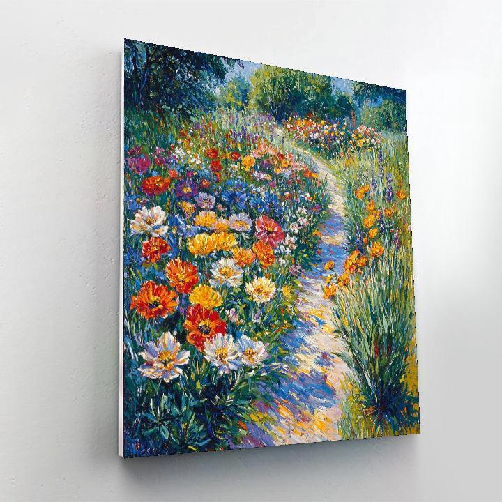 Berthe Morisot Inspired Impressionist Flower Garden  Paint By Numbers