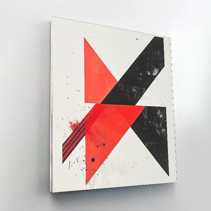 Kazimir Malevich Inspired Dynamic Tension  Numbered Painting Kits