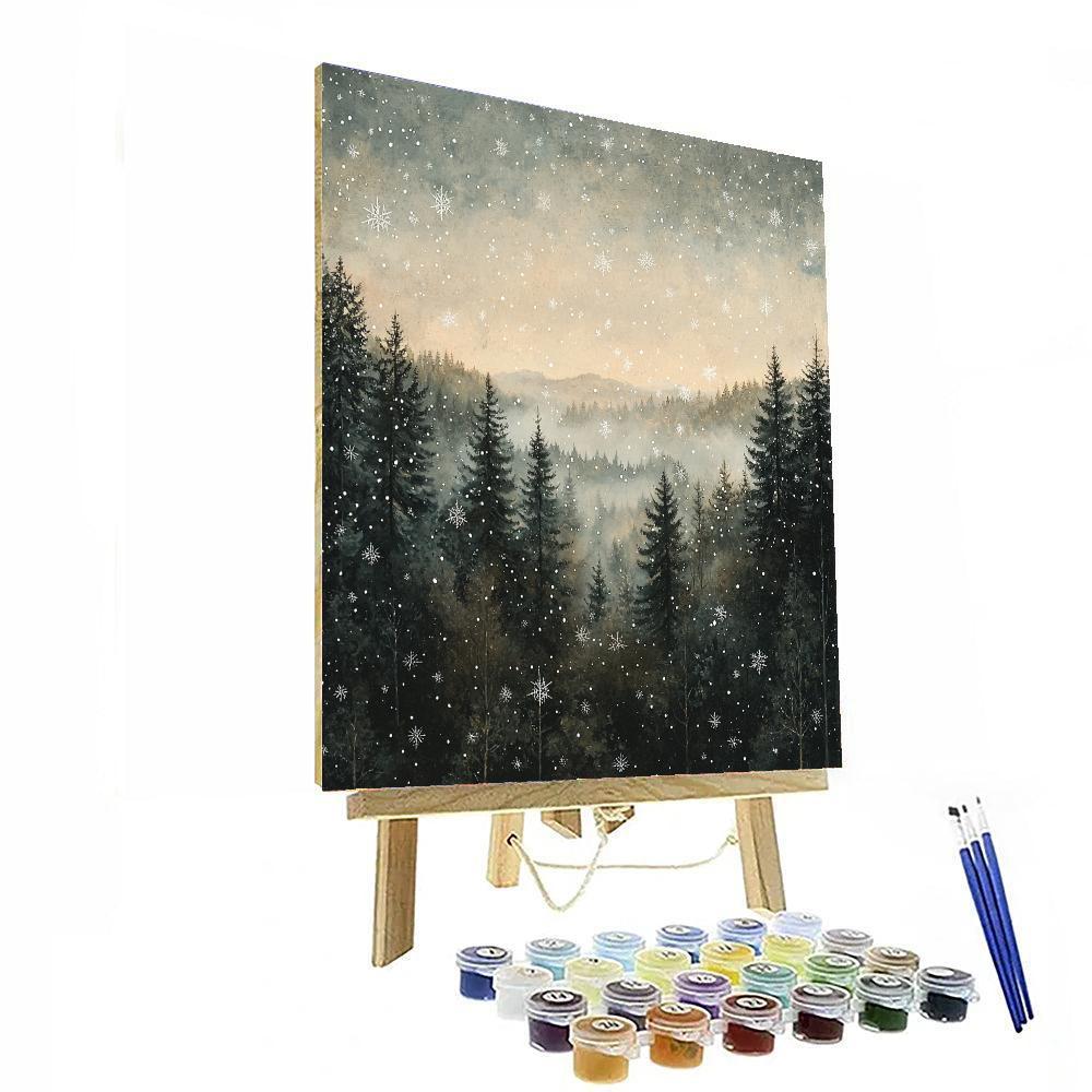 Caspar David Friedrich Inspired Ethereal Winter Dreamscape  Paint By Numbers Kits