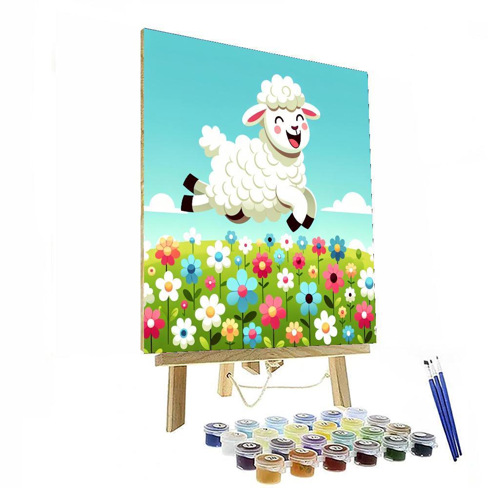 Cute Sheep Painting By Numbers Kit