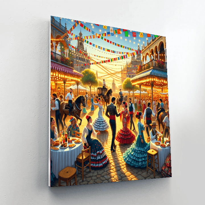 La Feria De Abril - Spain Paint By Color