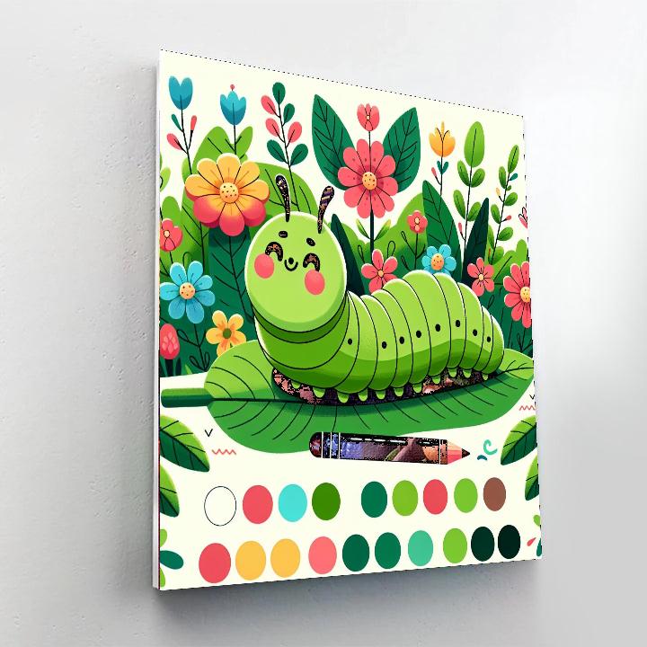 Cuddle Bug Caterpillar Numbered Painting Kits