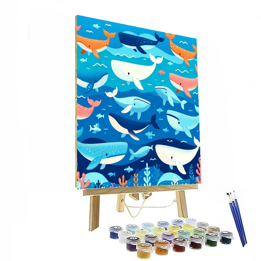Whimsical Whale Watch Paint By Color