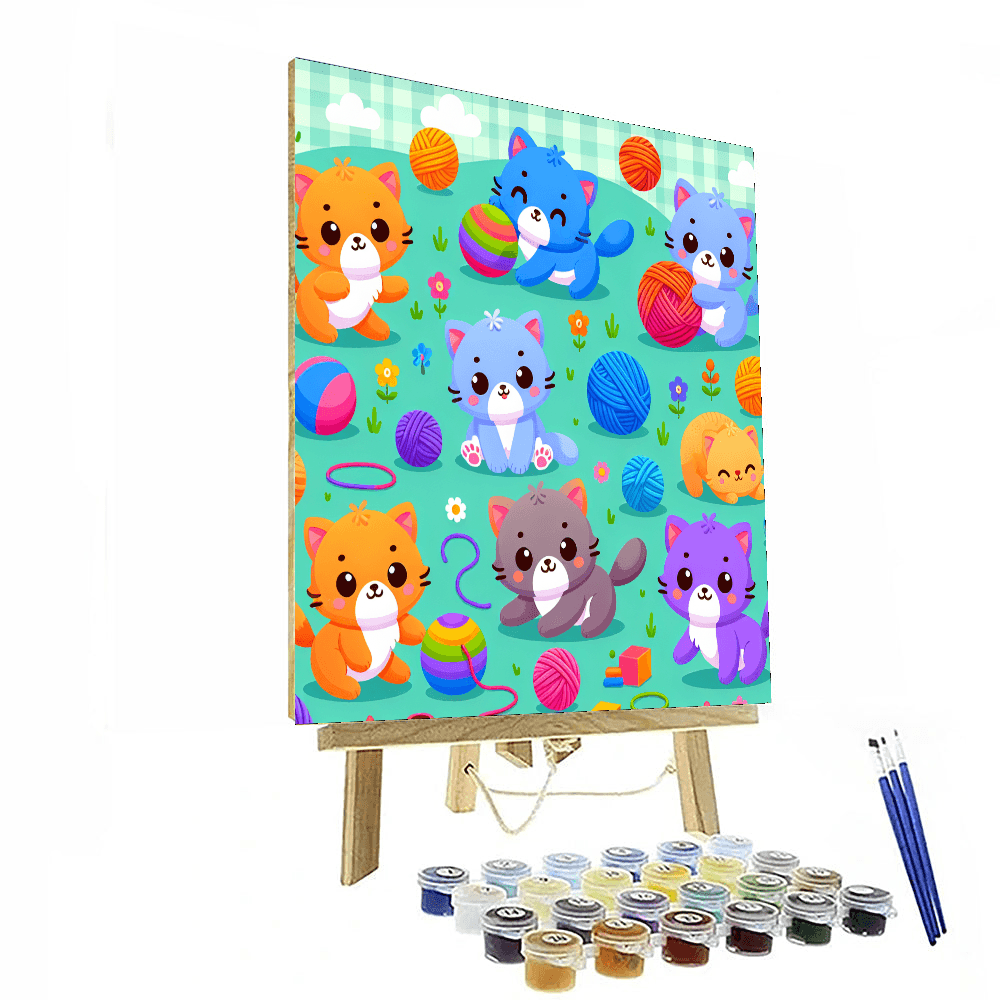 Cuddly Kittens Playtime Paint By Numbers Kits