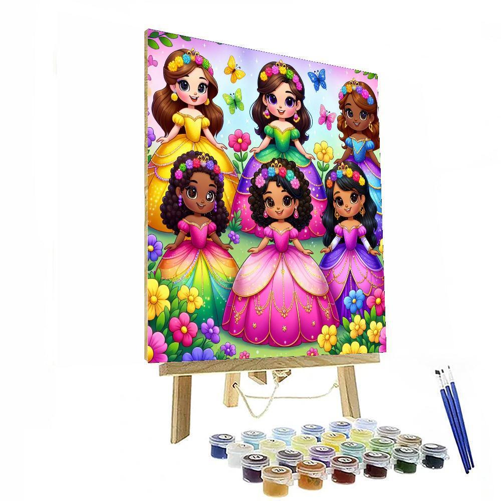 Fairytale Princess Garden Paint By Numbers Art