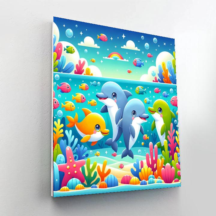 Lively Lagoon Paint By Numbers Art