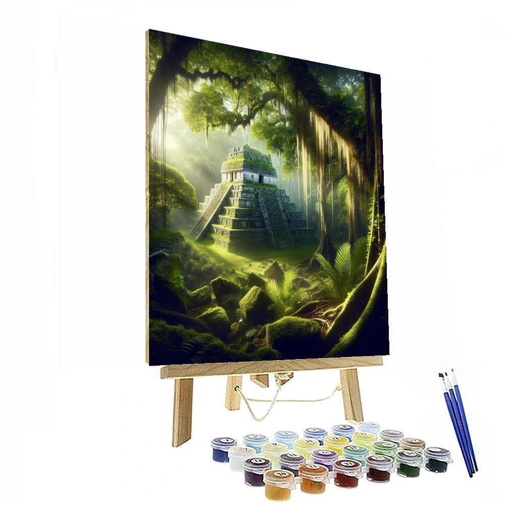 Ancient Mayan Temple Mystery Paint By Numbers Kits