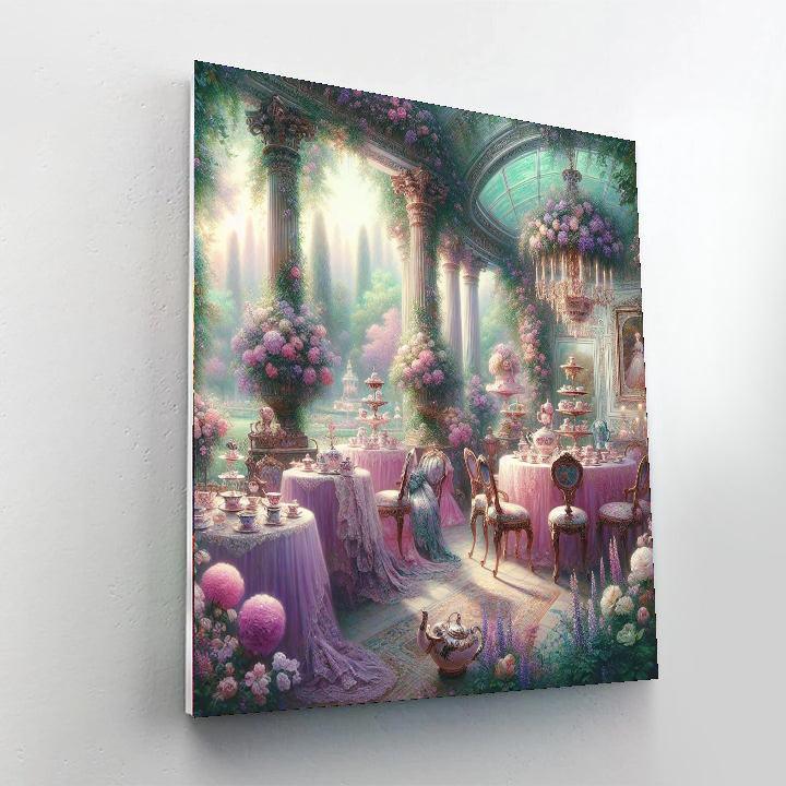 Victorian Tea Gathering Painting Number Kit