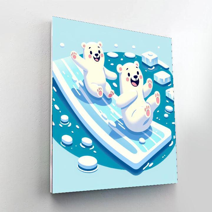 Polar Bear Palooza Numbered Painting Kits