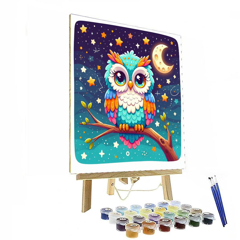 Magical Owl Number Painting