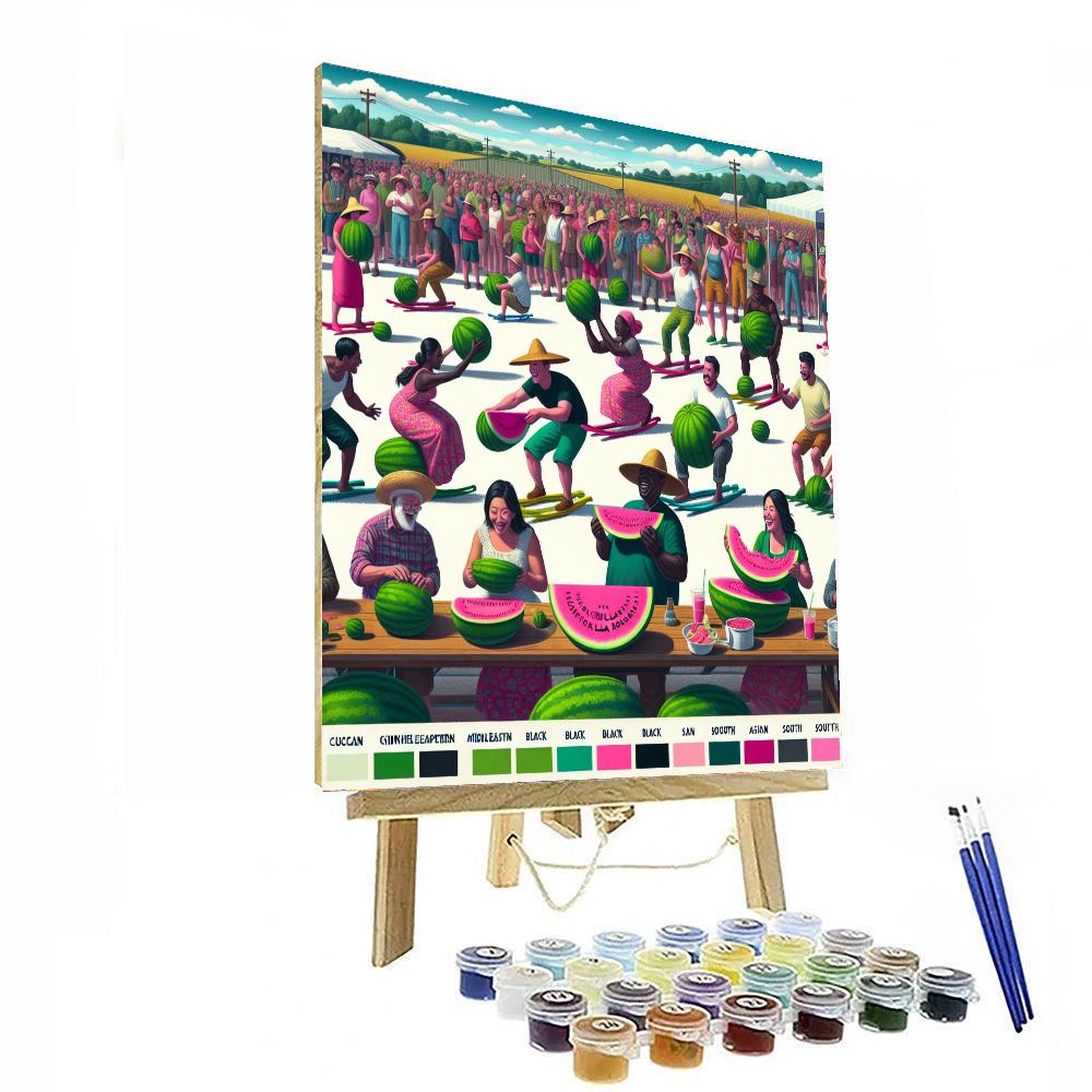 Chinchilla Melon Festival - Queensland, Australia Numbered Painting Kits