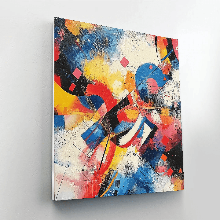 Wassily Kandinsky Inspired Reflections Of Light  Paint By Numbers Art