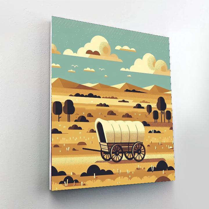 Pioneer Wagon Adventure Painting By Numbers Kit