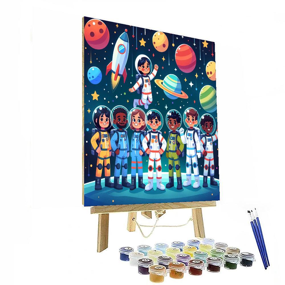 Galaxy Adventure Pals Number Painting