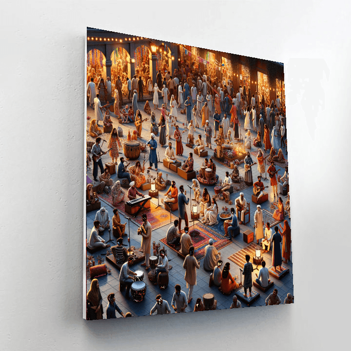 La Fête De La Musique - France Painting By Numbers Kit