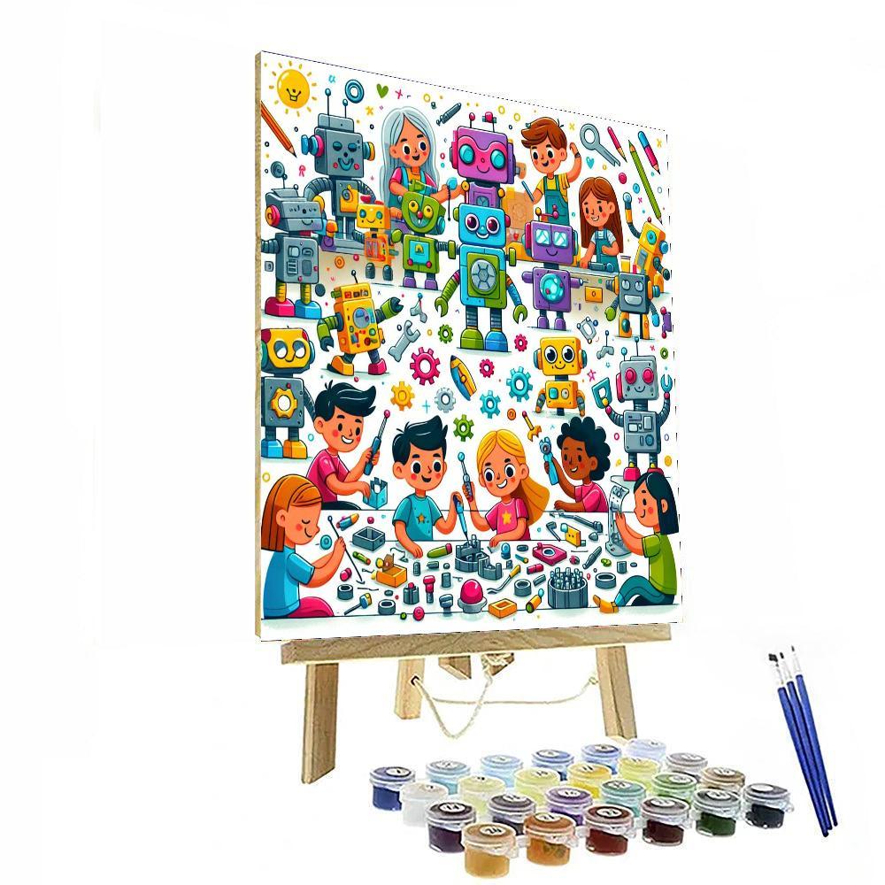 Robot Builders Club Painting Number Kit