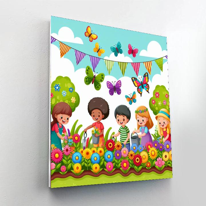 Colorful Garden Fun Paint By Numbers Kits