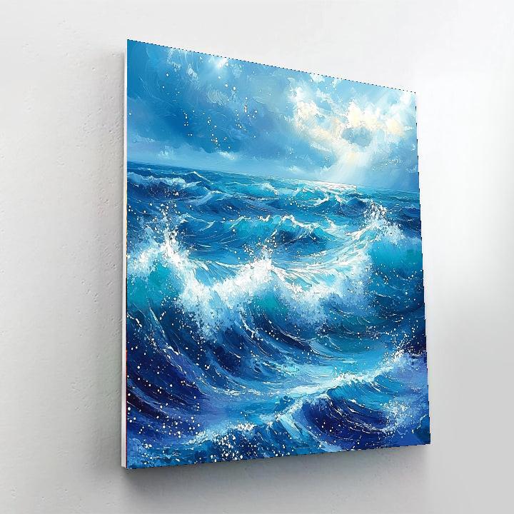 Leonardo Da Vinci Inspired Tidal Waves Of Color  DIY Paint By Numbers