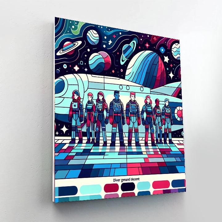 Galactic Rangers Adventure Painting By Numbers Kit