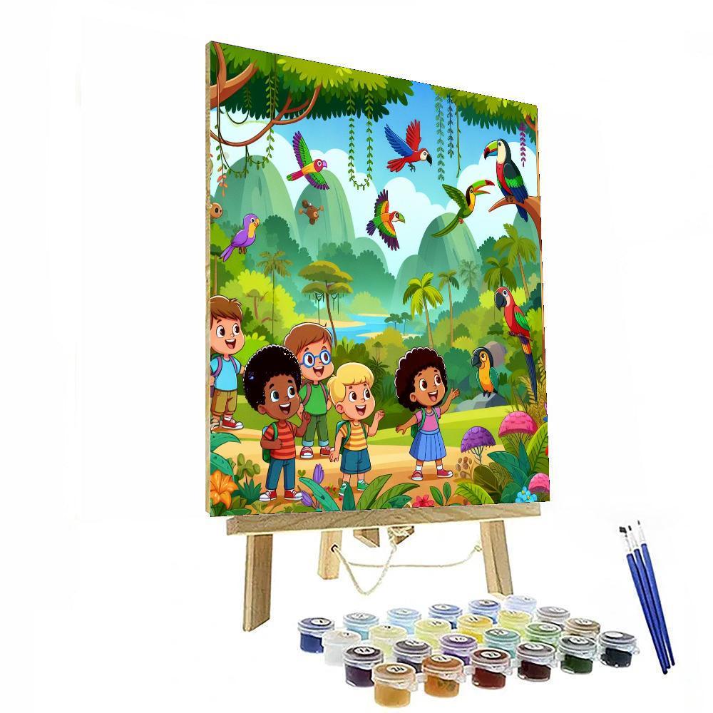 Rainforest Ranger Mission Painting Number Kit