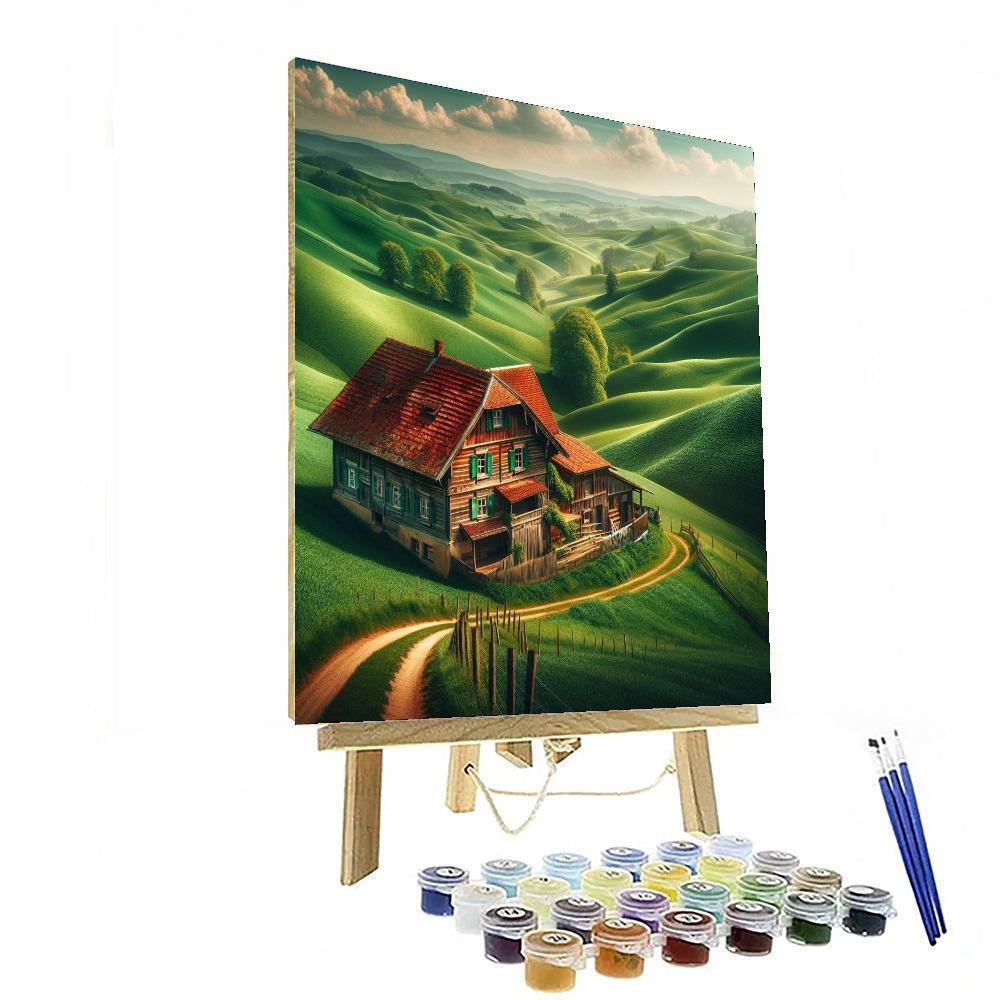 Pastoral Countryside Peace Paint By Numbers