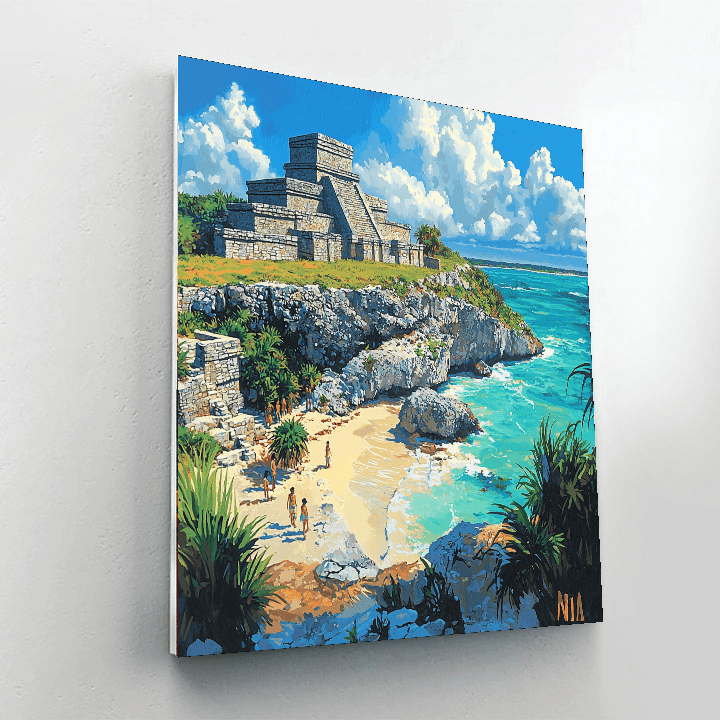 Tulum Ruins - Mexico Paint By Numbers Kits