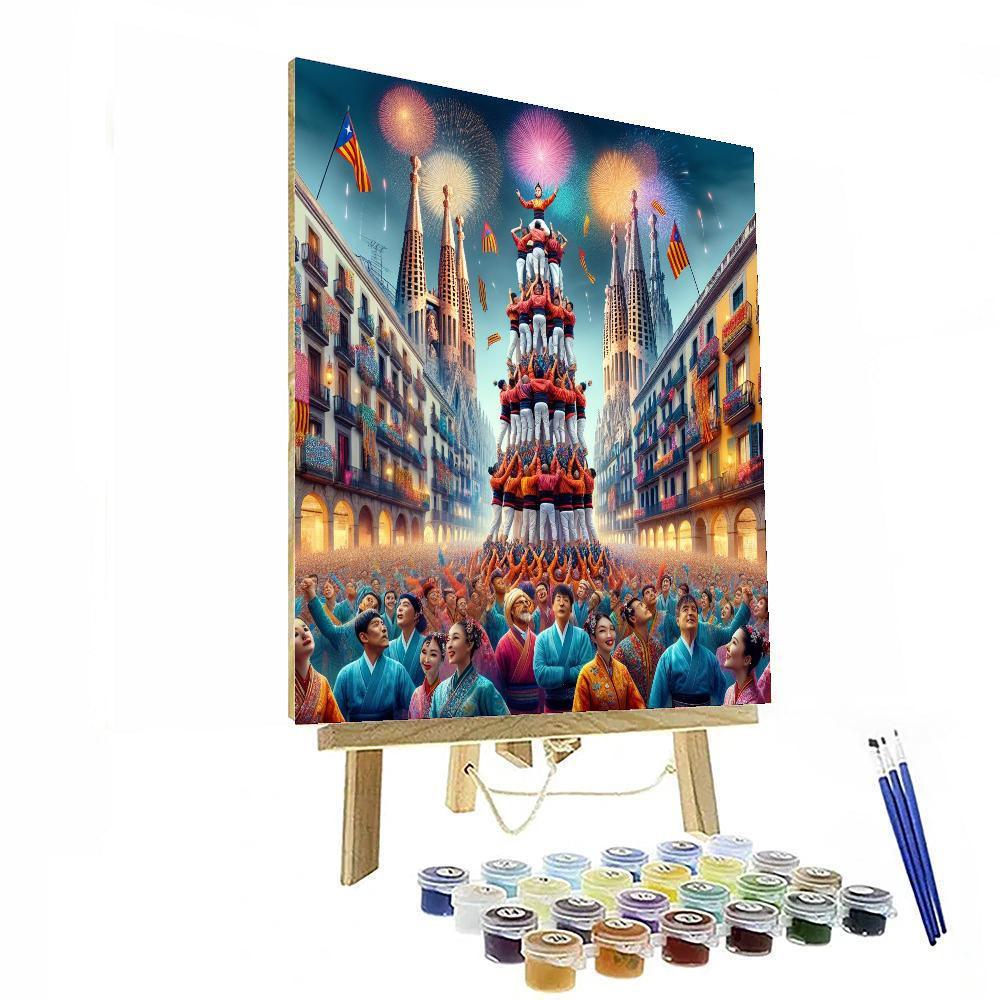 Fiesta De La Merce - Spain Number Painting