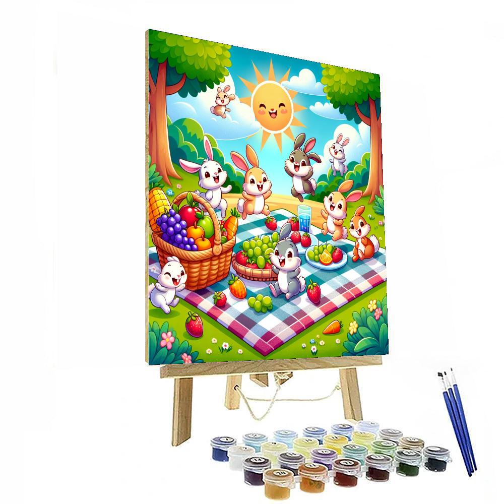 Charming Picnic Scene Numbered Painting Kits